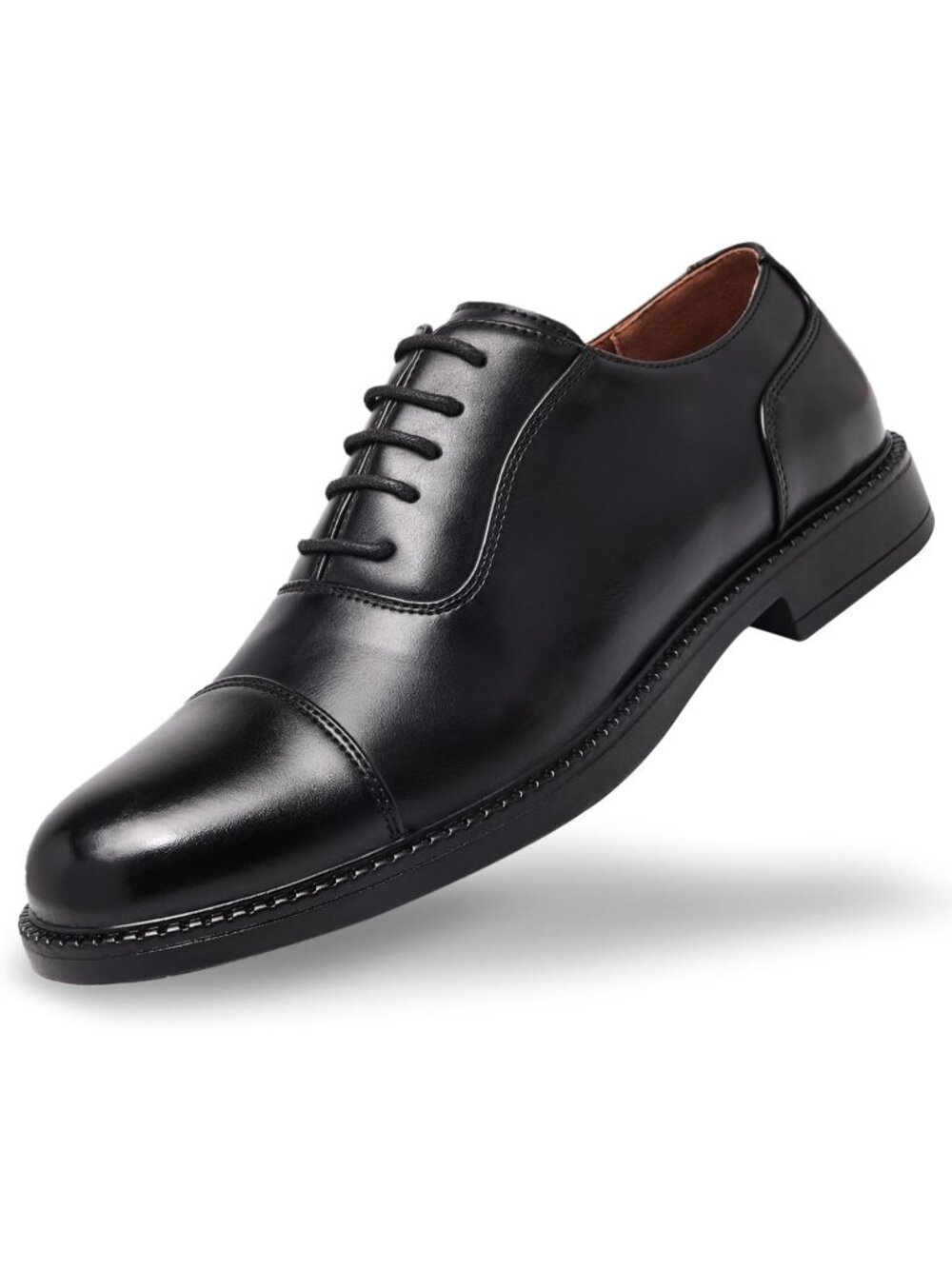 Men's Black Classic Formal Business Lace Up Comfort Oxford Causal Dress Shoes